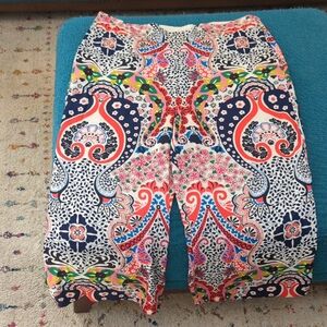 Boden Multicolor Paisley Women's Palazzo Pants US 20/22